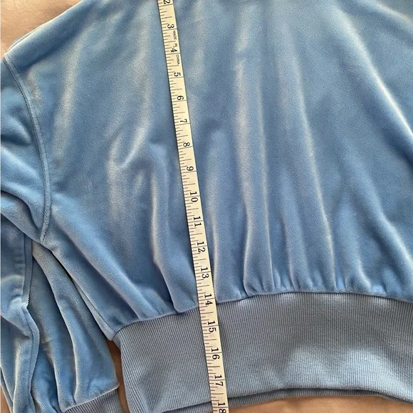 Forever 21 Velvet Cropped Hoodie - Picture 5 of 7